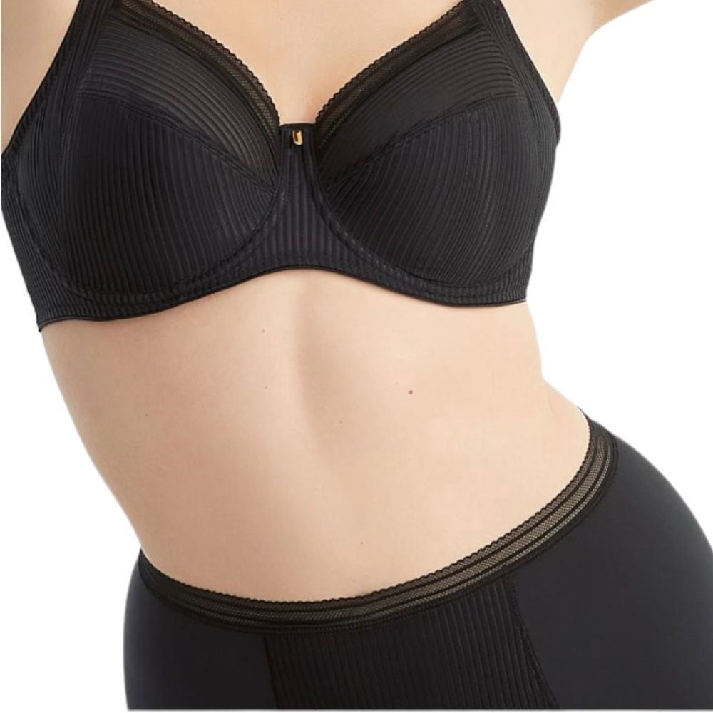 NWOT Fantasie Style #FL3091 Black Soft Cup Fusion Side Support Bra 32HH